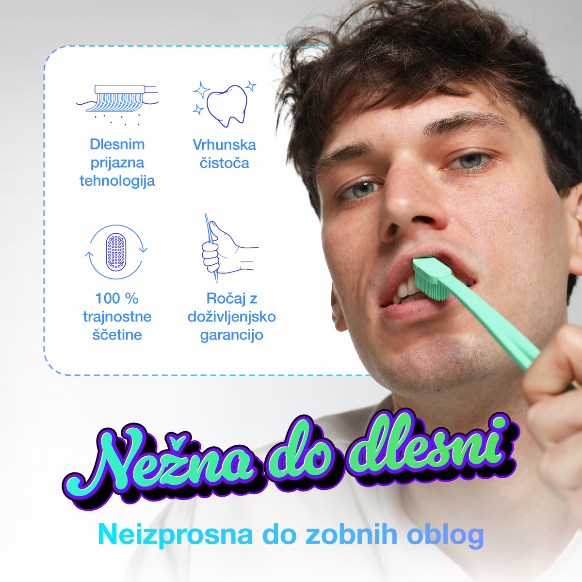 3D zubná kefka Britle DynamicsTM