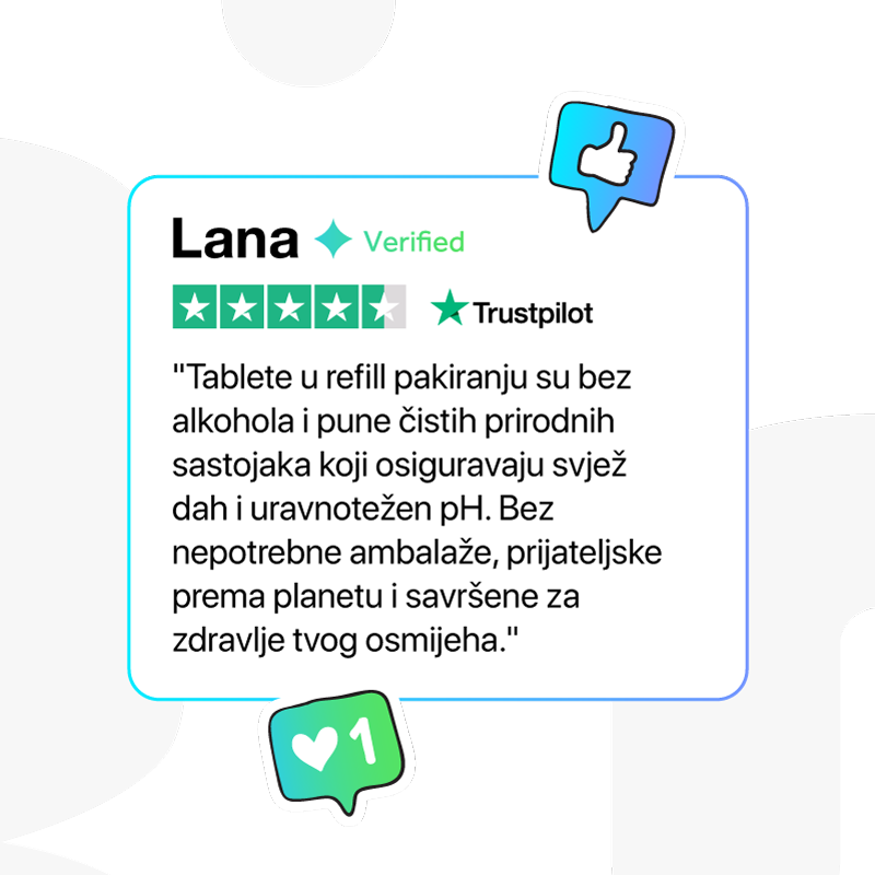Karty na opätovné naplnenie - ústna voda