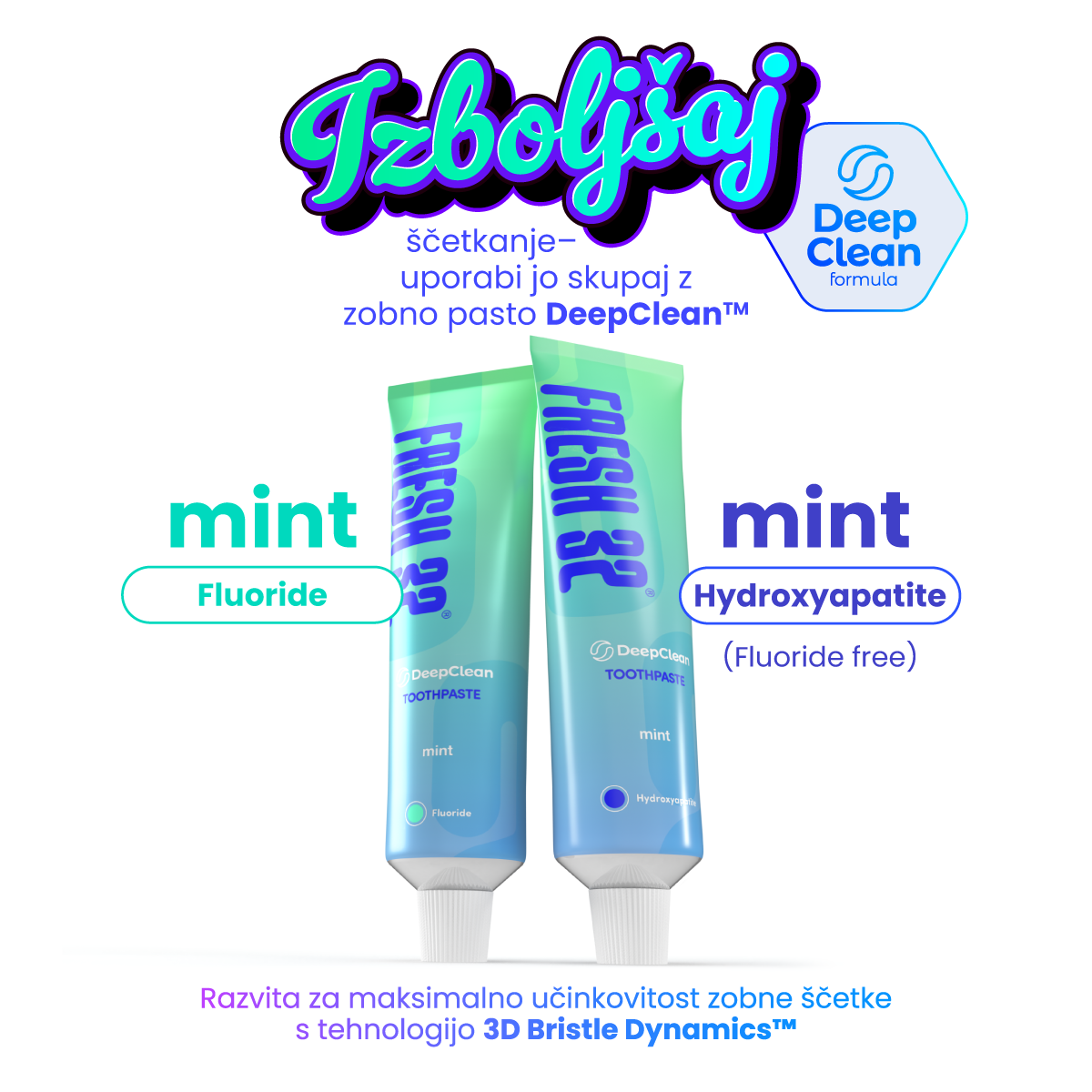 3D Bristle Dynamics™ toothbrush