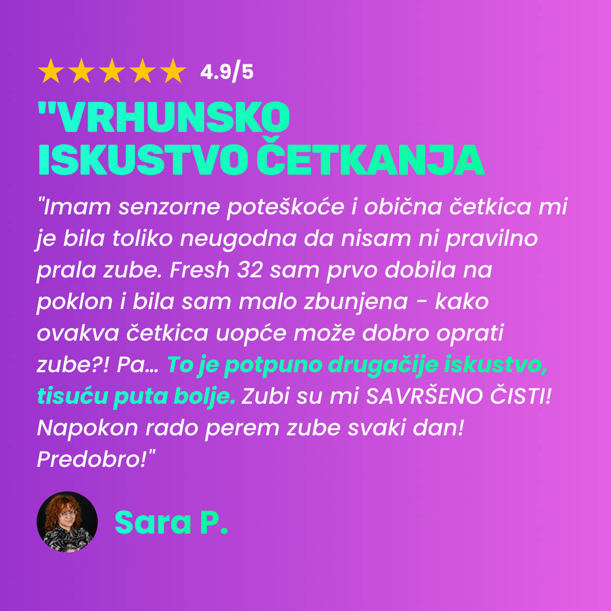 3D Bristle Dynamics™ toothbrush