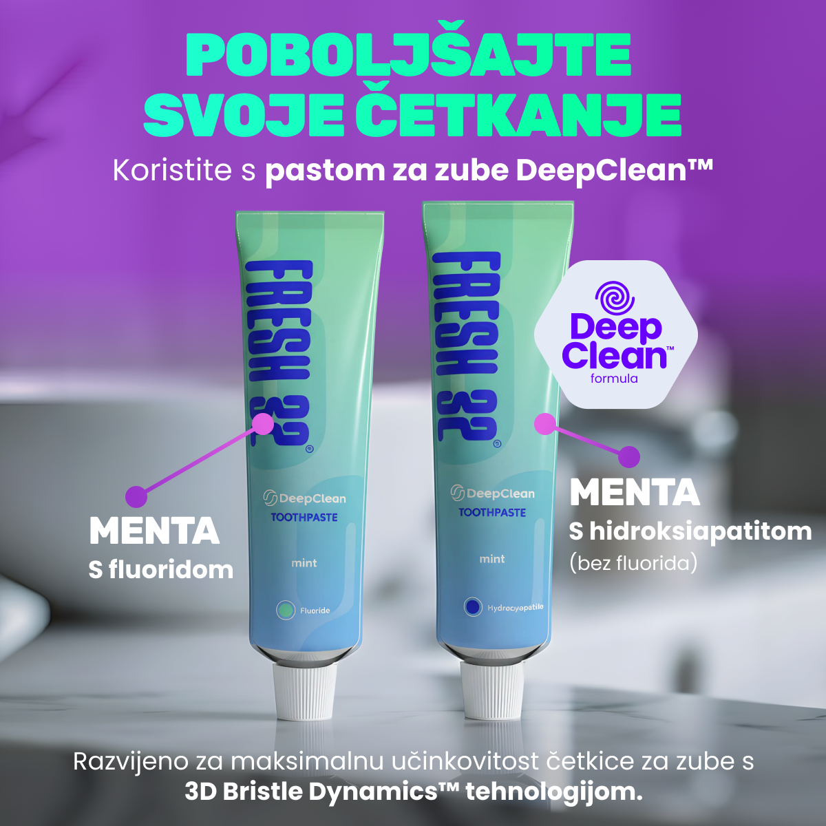 3D Bristle Dynamics™ toothbrush