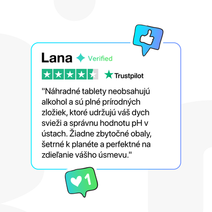 Refill – tablety ústnej vody