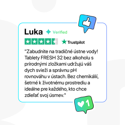 Tablety ústnej vody 