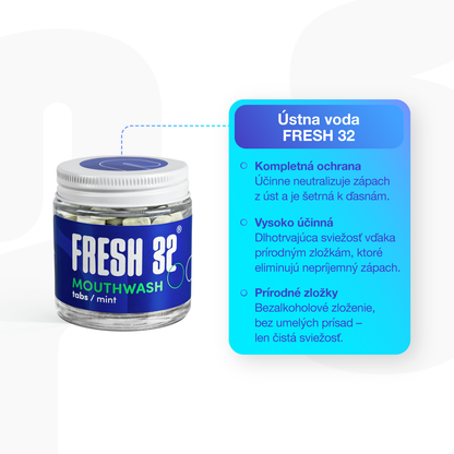 Tablety ústnej vody 