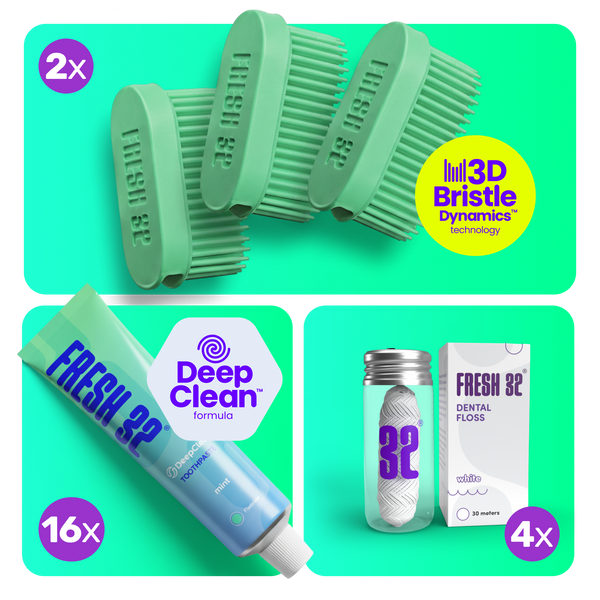 REFILL Oral Care Kit – for couple / YEARLY SUPPLY