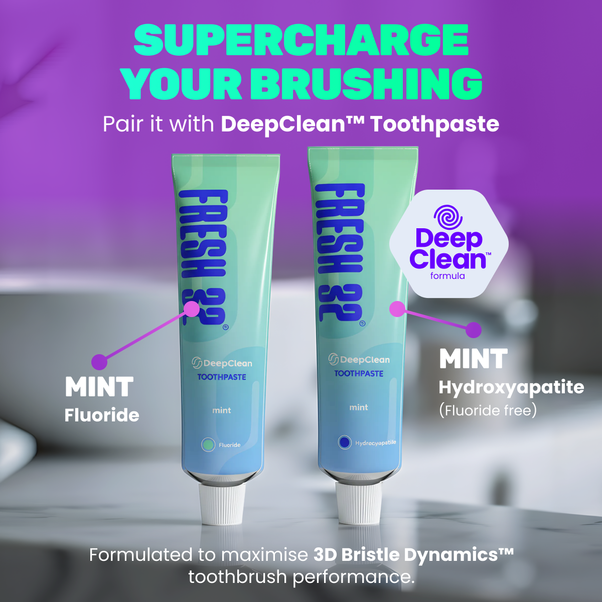 3D Bristle Dynamics™ heads