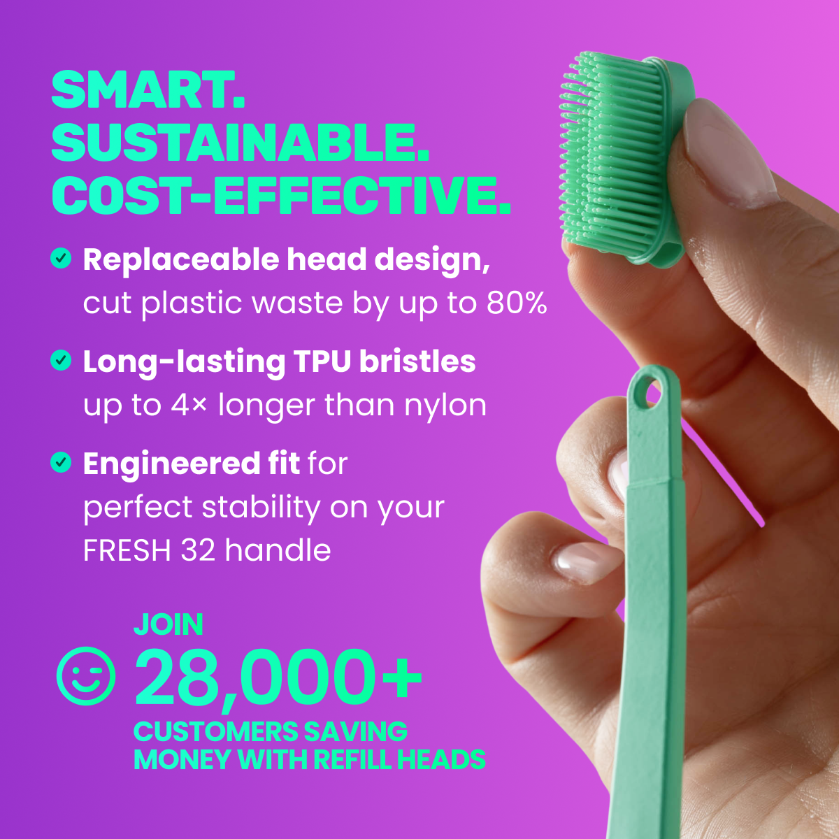 3D Bristle Dynamics™ heads